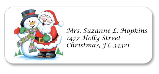 clipart for address labels for christmas - photo #33